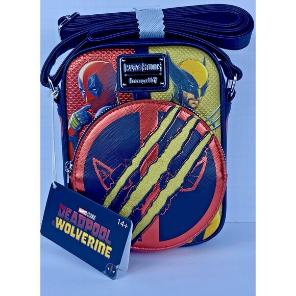 Loungefly Marvel Deadpool & Wolverine Crossbody Bag (NWT) Cross Body - Picture 1 of 9